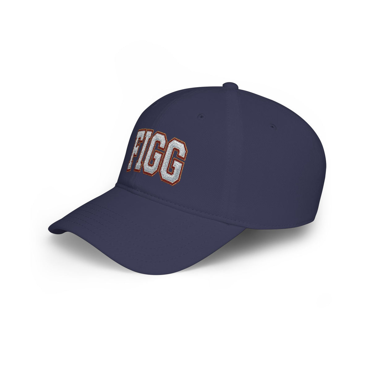 FFiGG Embroidered Low Profile Baseball Cap — Red, Navy, Black & More