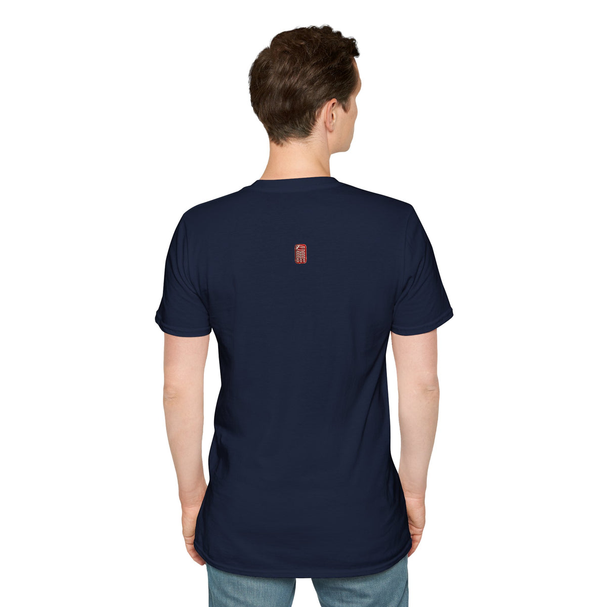 Minimalist Tiny Logo T-Shirt — Navy, White & More Base Colors