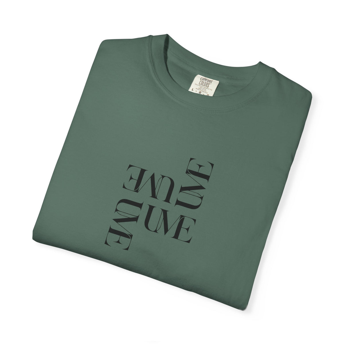 UME Typography Garment-Dyed T-Shirt — White, Ivory & More Colors