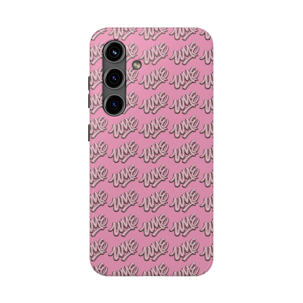 UME Tough Phone Case — Pink Logo Print | iPhone & Samsung