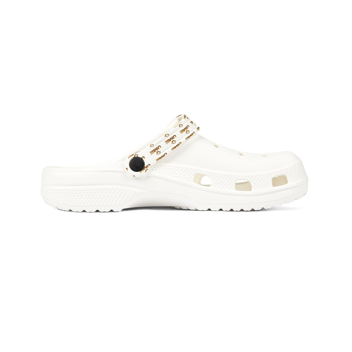 White All-Over Print EVA Foam Clogs — Slip-On Shoes