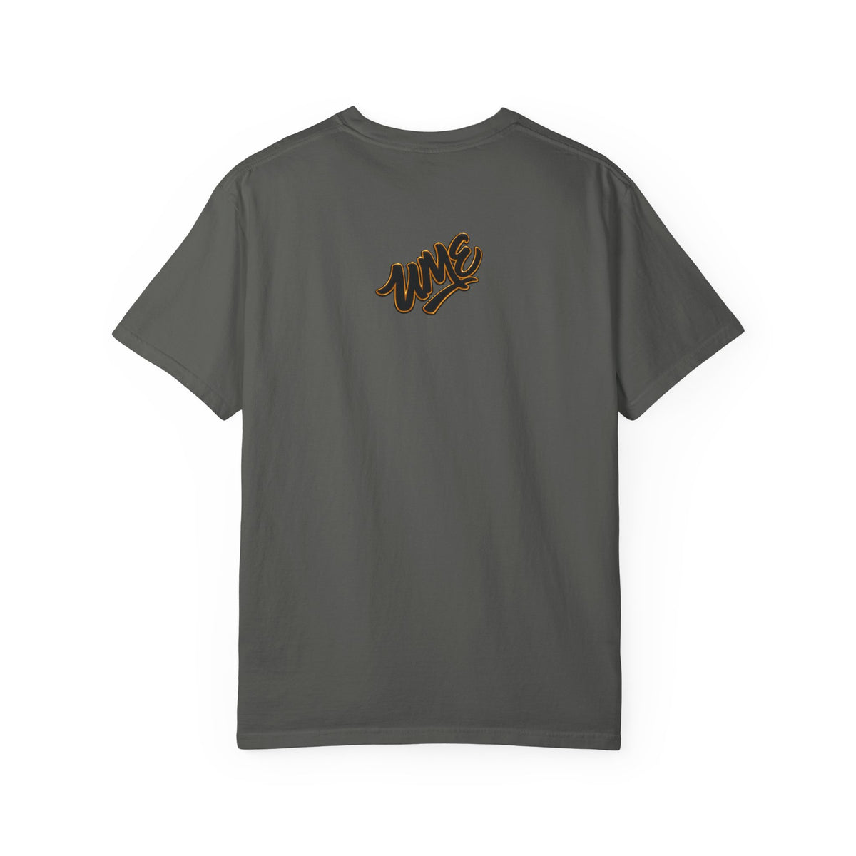 Garment-Dyed Heavyweight Tee — UME Black Logo Front & Back