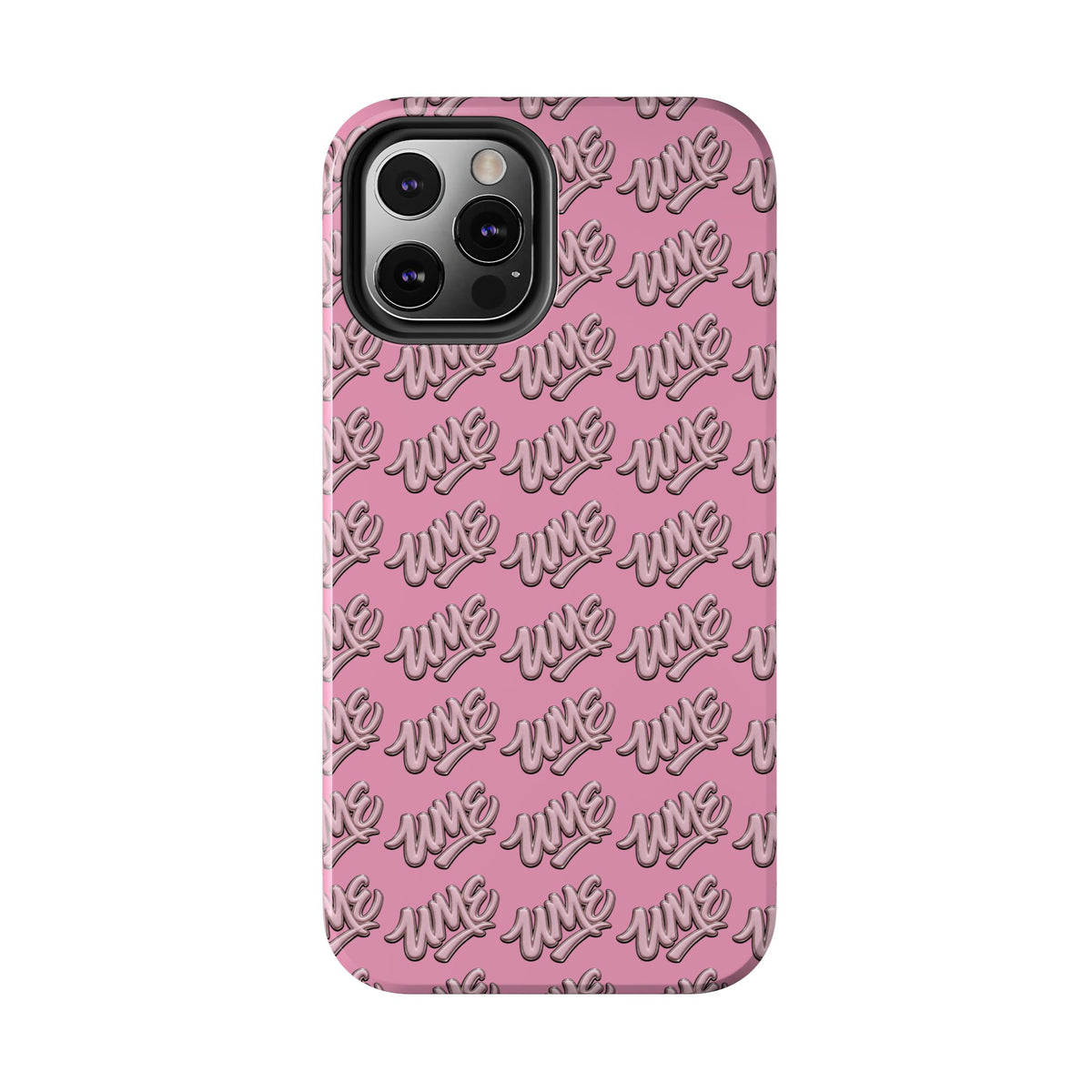 UME Tough Phone Case — Pink Logo Print | iPhone & Samsung
