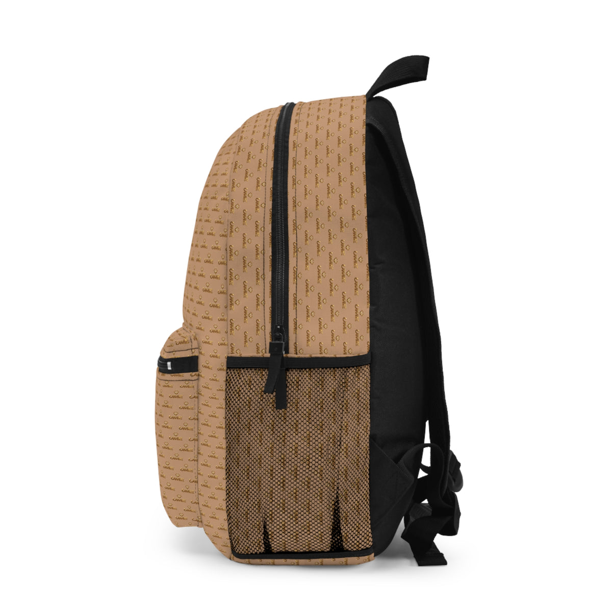 Copy of UME Monogram Backpack — White & Gold Luxe Patterned Daypack