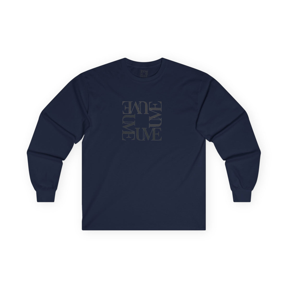 UME Typography Long Sleeve Tee — White, Black & More Colors