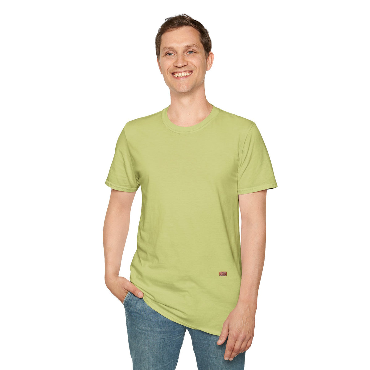 Minimalist Tiny Logo T-Shirt — Navy, White & More Base Colors