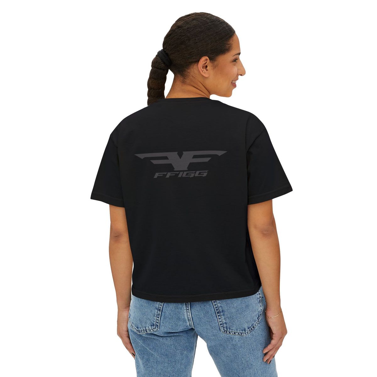 Women’s Winged Logo Boxy Tee — Ivory & More Colors