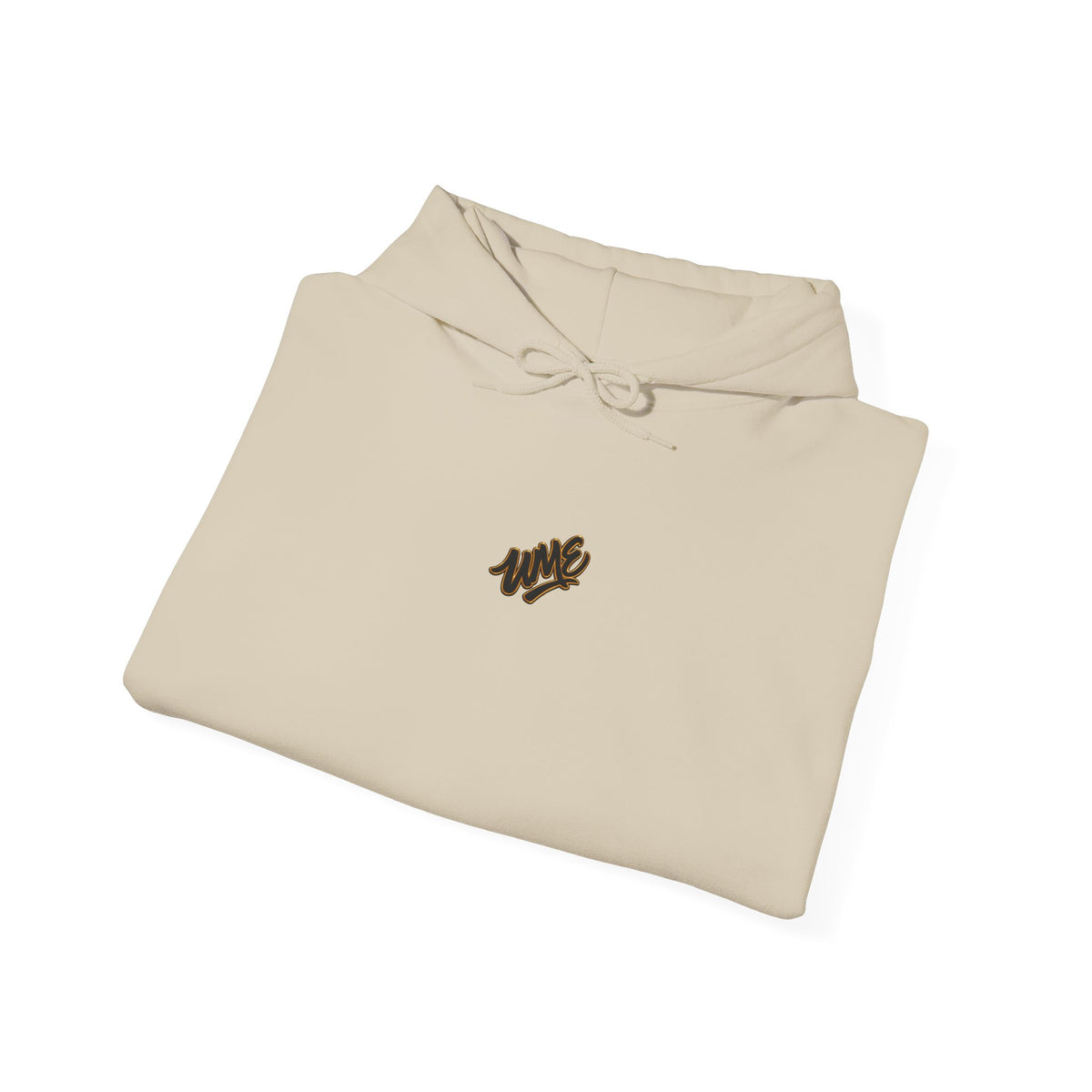 Hoodie — White UME Black Logo All-Over Print