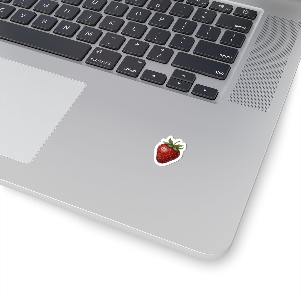 Strawberry Kiss-Cut Sticker — Hyper-Realistic Fruit Vinyl Decal