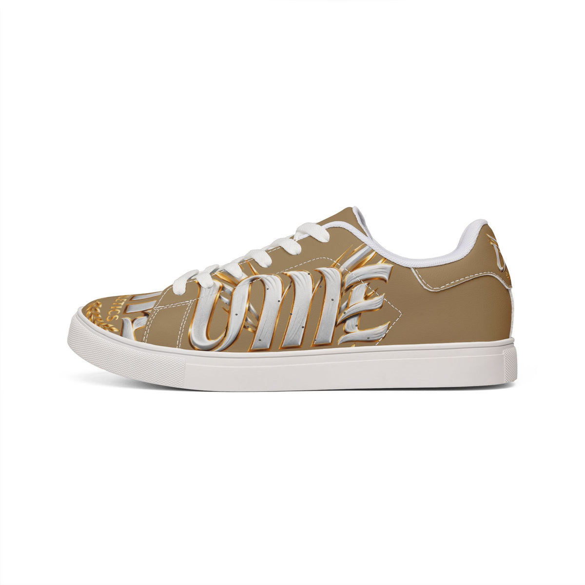 Copy of Copy of Low-Top Leather Sneakers — Black Gold Athletic Graphic