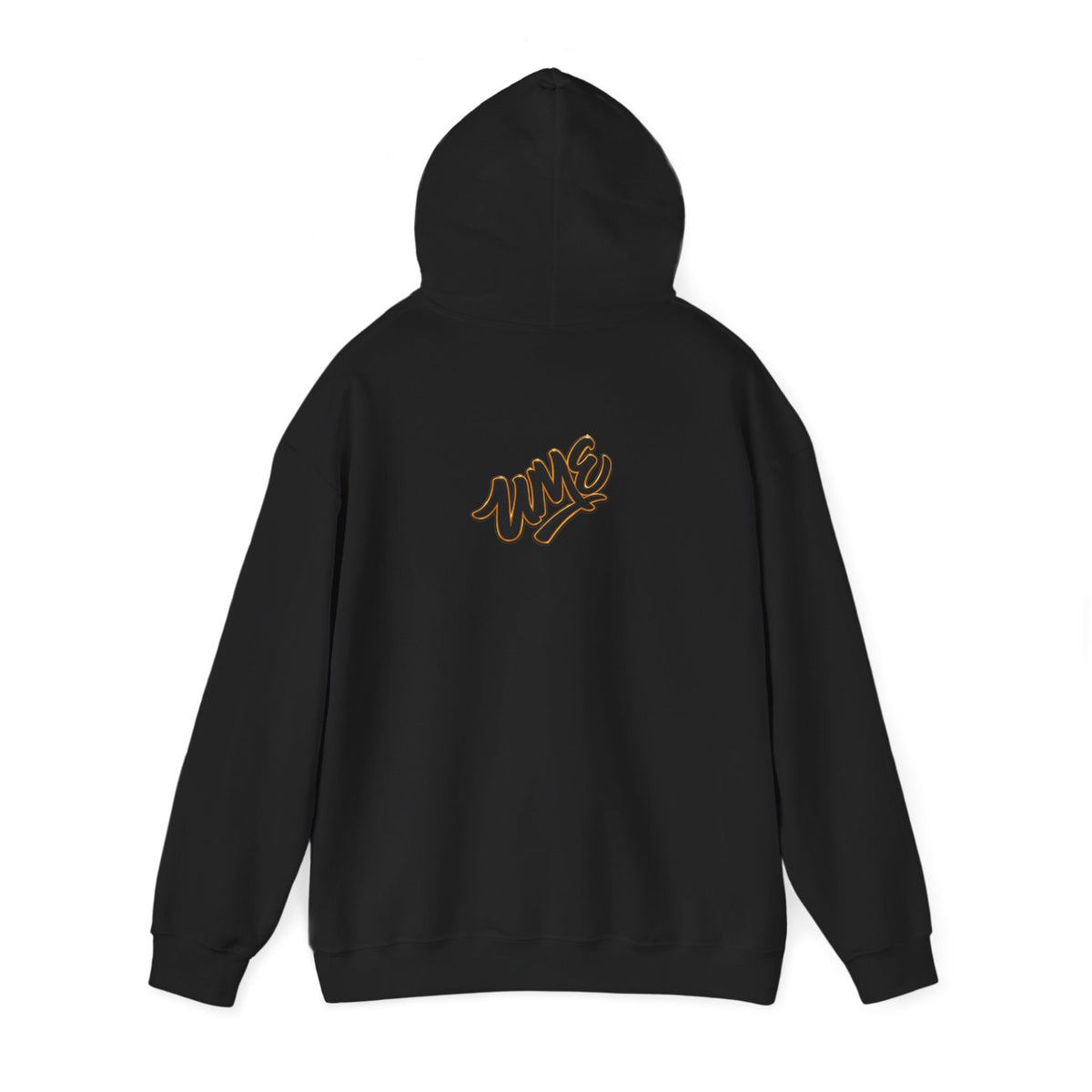 Hoodie — White UME Black Logo All-Over Print
