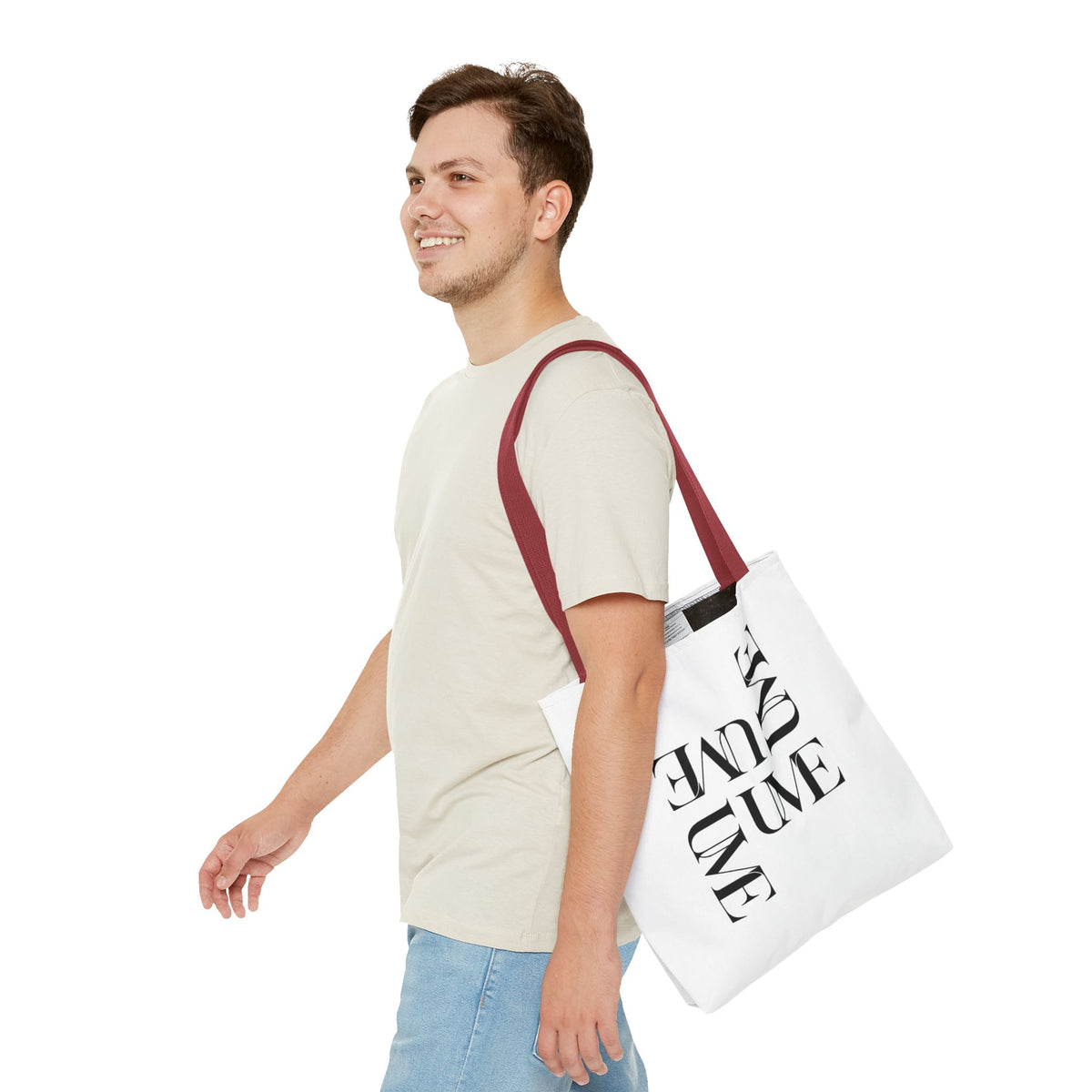 UME Typography Statement Tote Bag — White