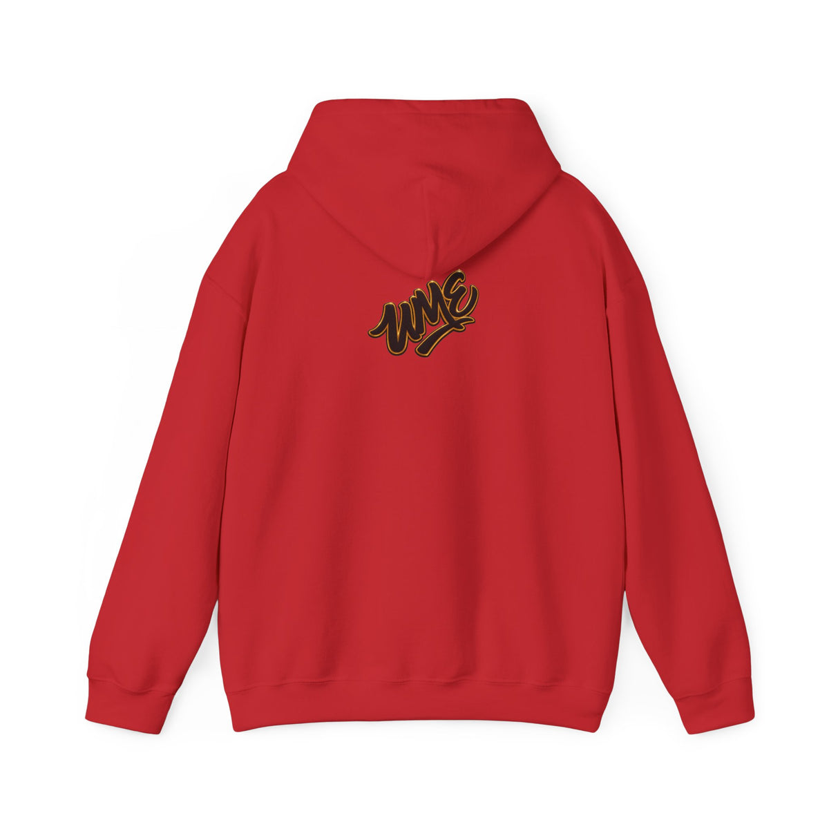 Hoodie — White UME Black Logo All-Over Print