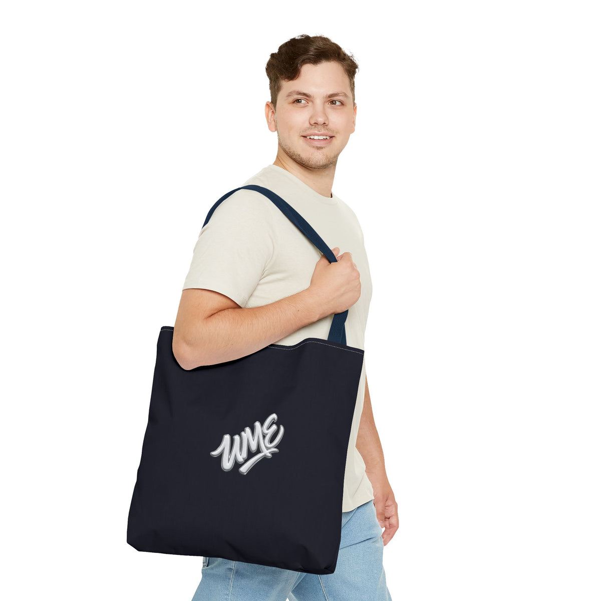 Tote Bag — UME White Logo Streetwear Carryall