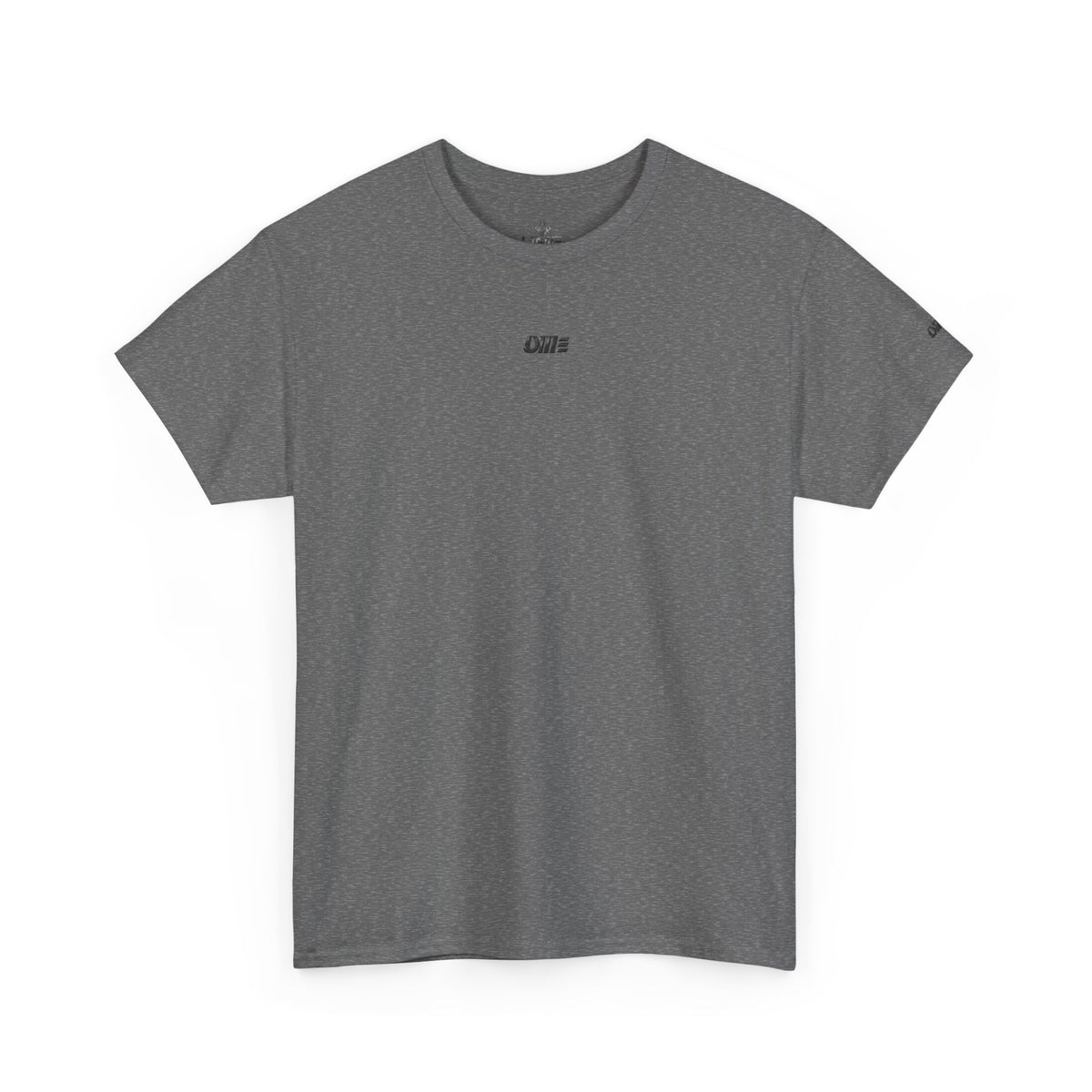 Minimalist Micro Logo Tee - White Cotton Casual Shirt