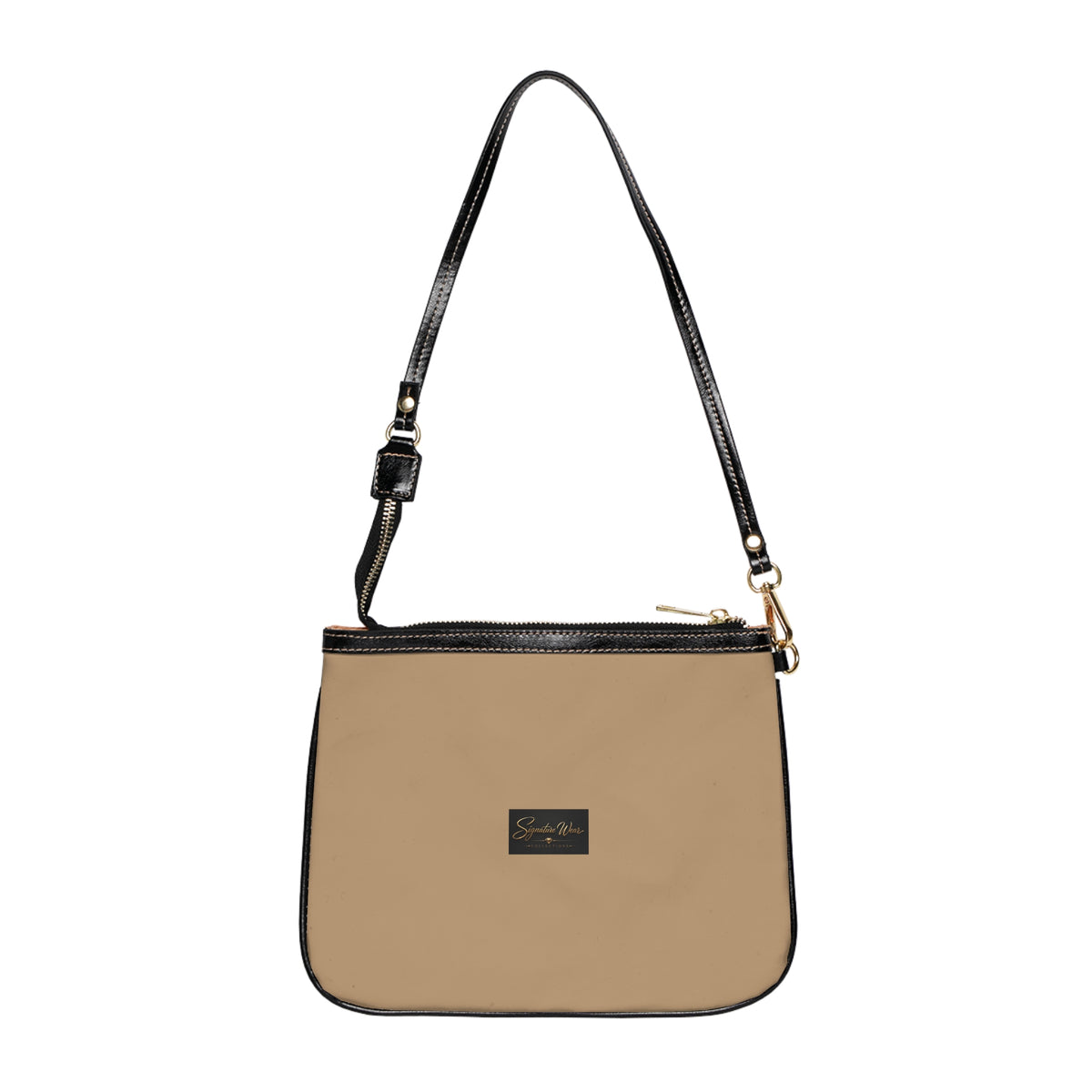 Minimal Small Shoulder Bag – Sand | Slim Crossbody Purse with Adjustable Strap
