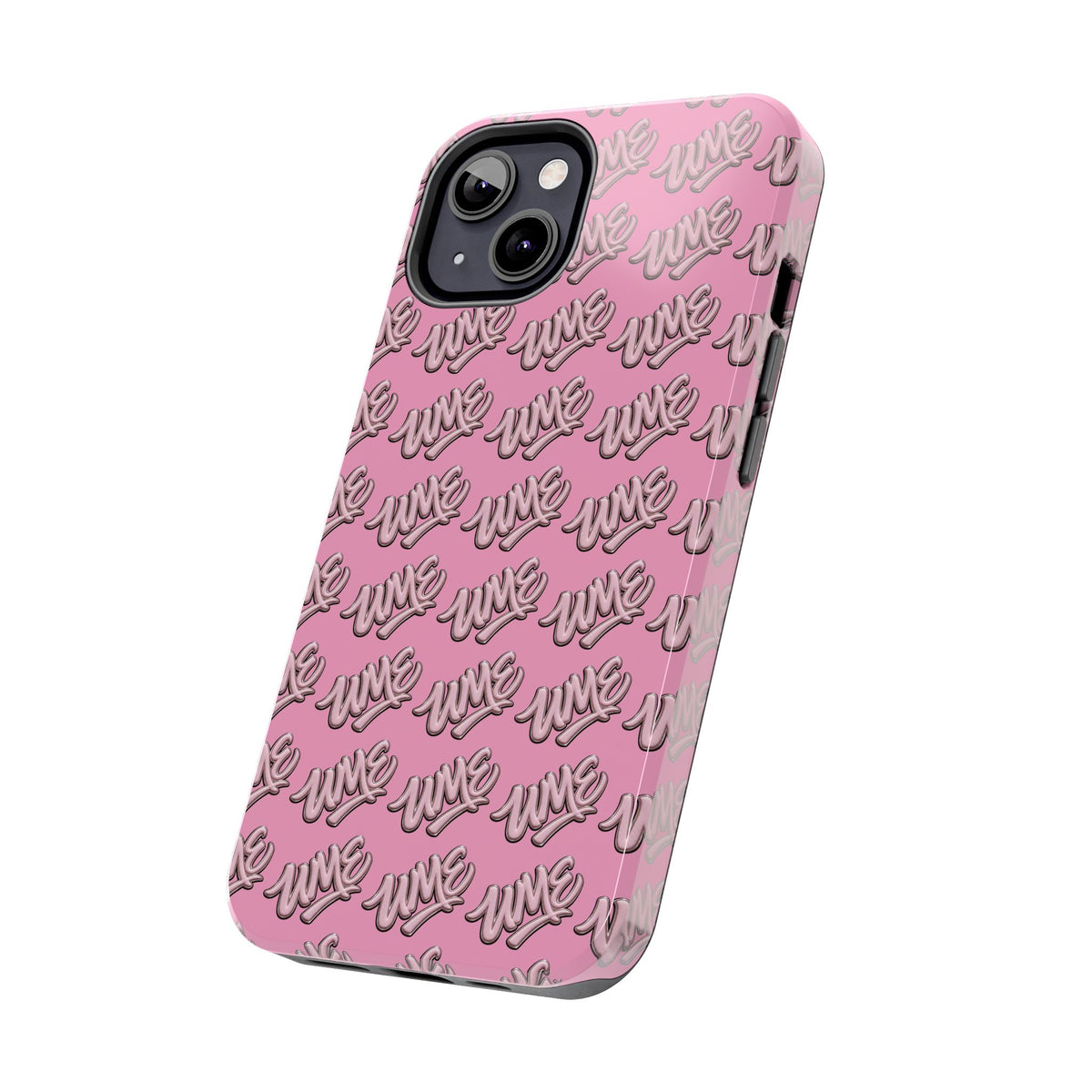 UME Tough Phone Case — Pink Logo Print | iPhone & Samsung