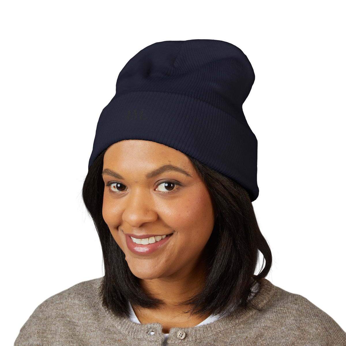 UME Embroidered Cuffed Beanie — White, Red & More Colors