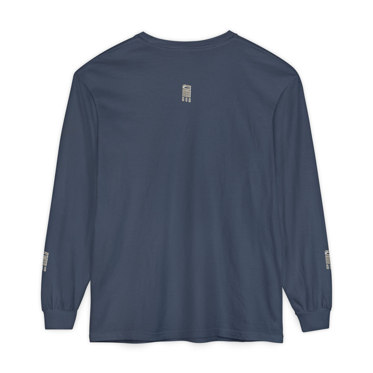 Garment-Dyed Long-Sleeve T-Shirt — Multi-Color Minimal Graphic