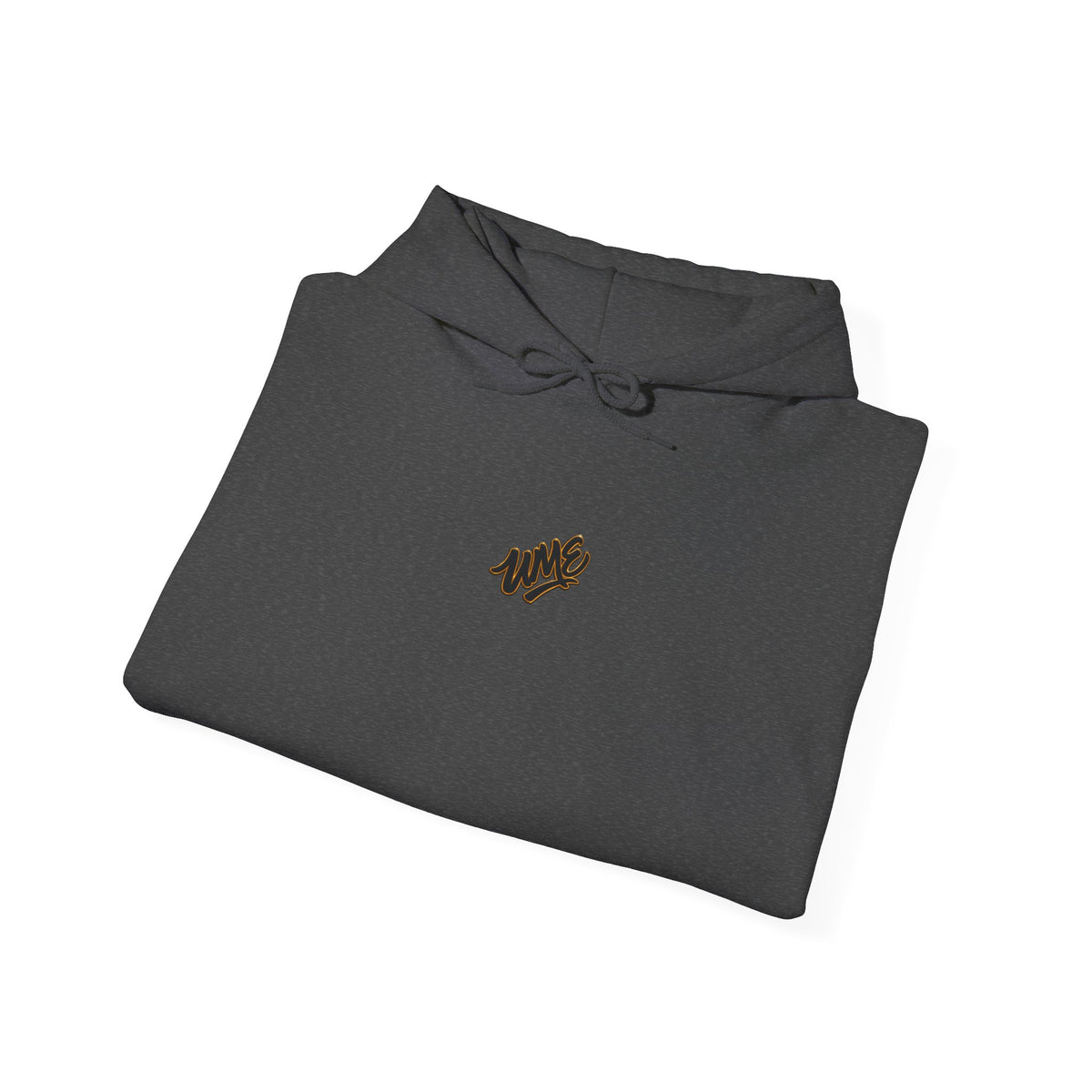Hoodie — White UME Black Logo All-Over Print