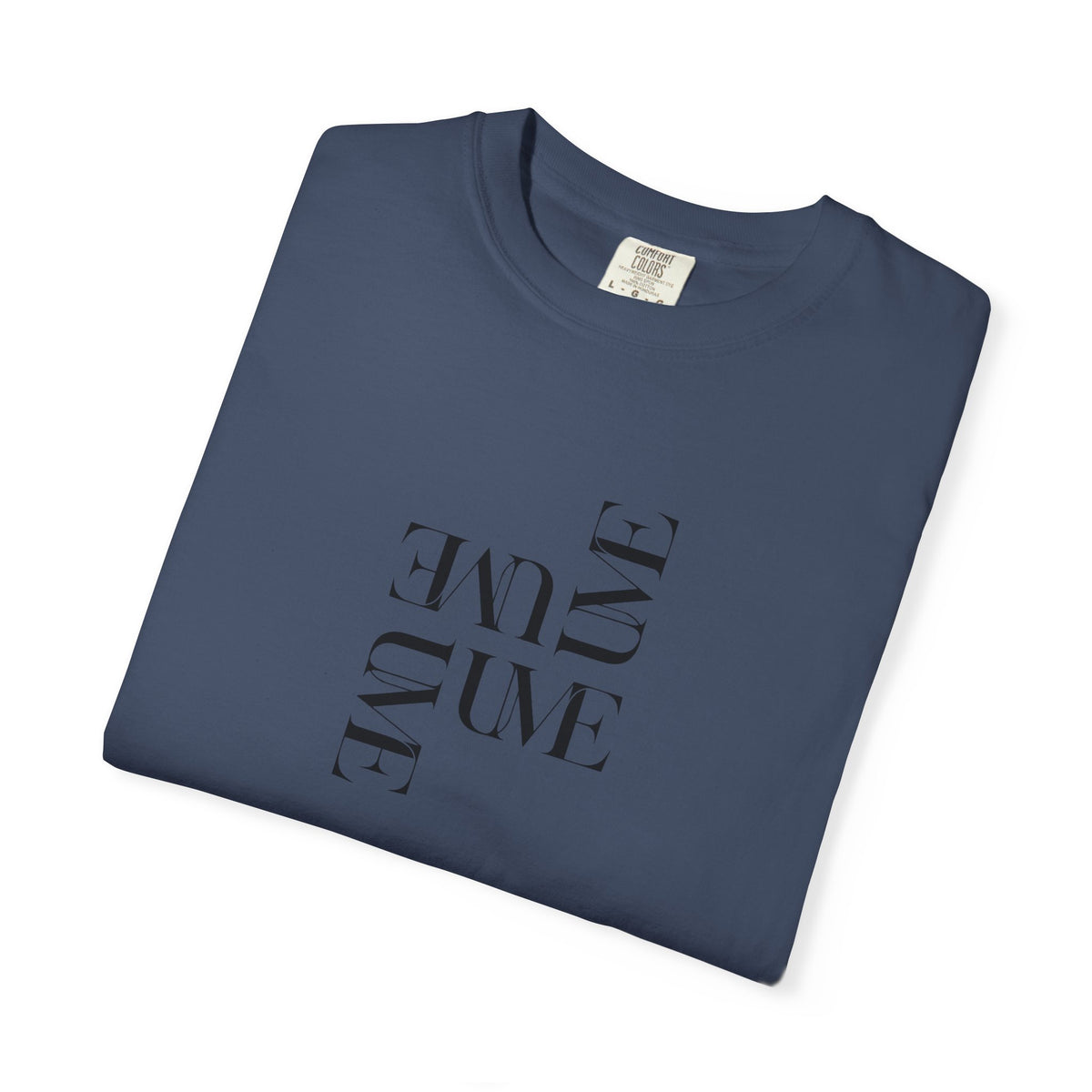 UME Typography Garment-Dyed T-Shirt — White, Ivory & More Colors