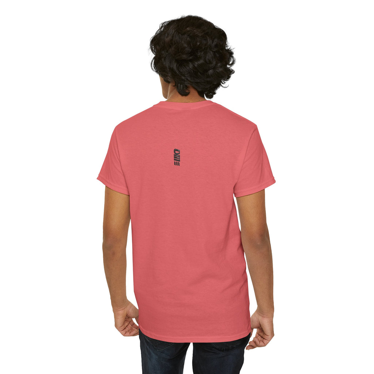 Minimalist Micro Logo Tee - White Cotton Casual Shirt