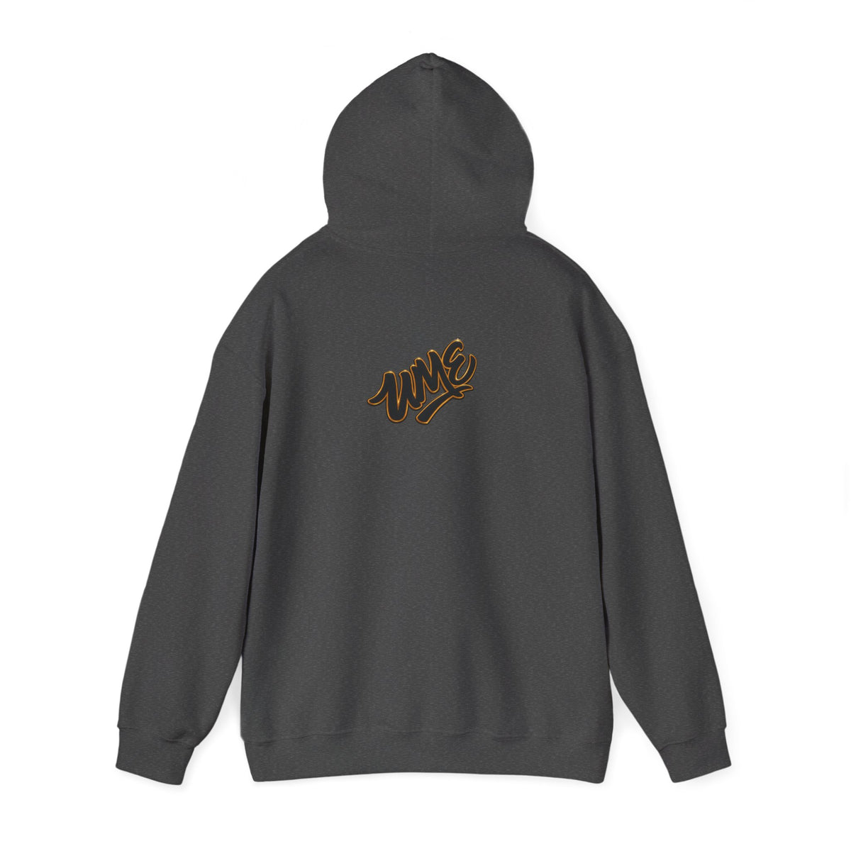 Hoodie — White UME Black Logo All-Over Print