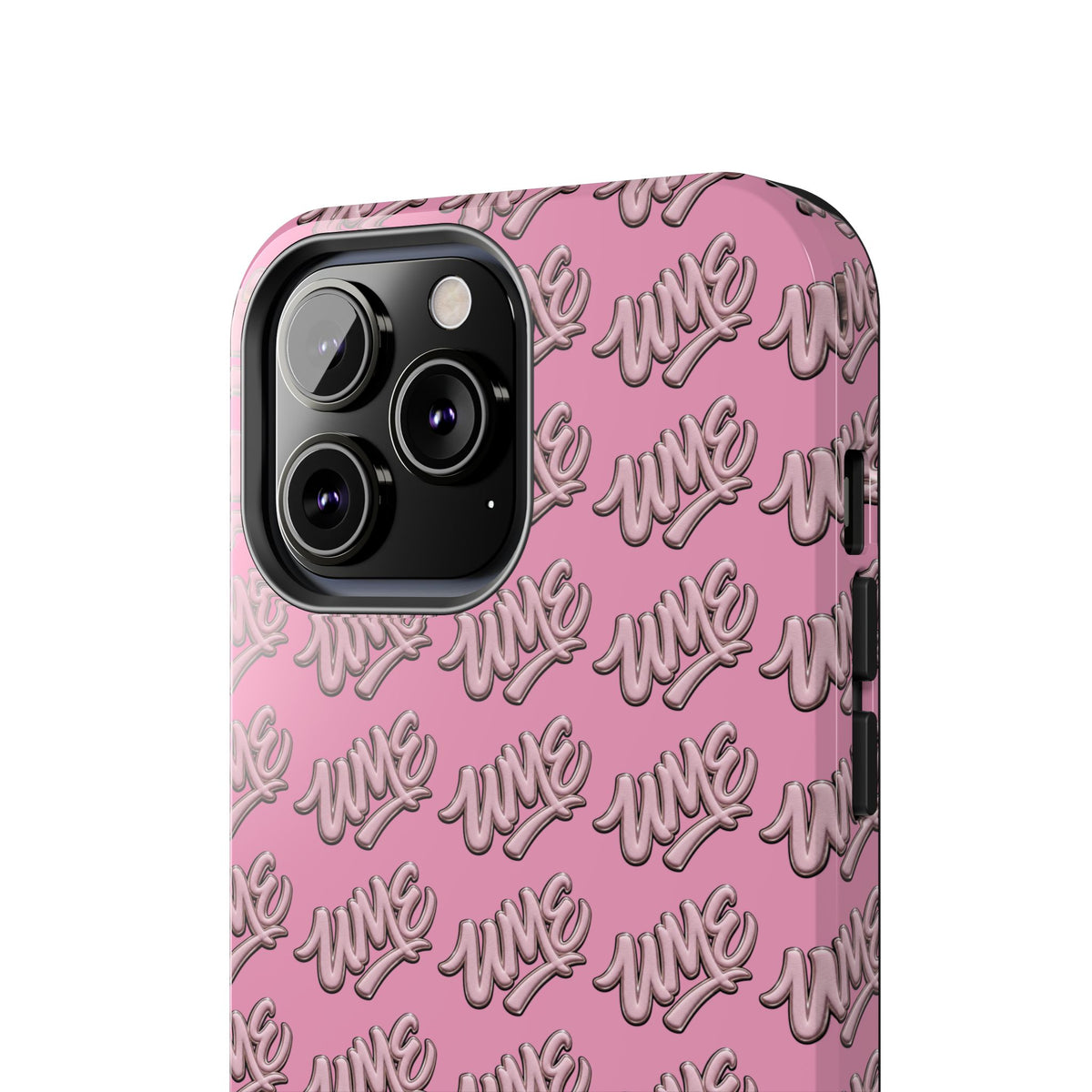 UME Tough Phone Case — Pink Logo Print | iPhone & Samsung
