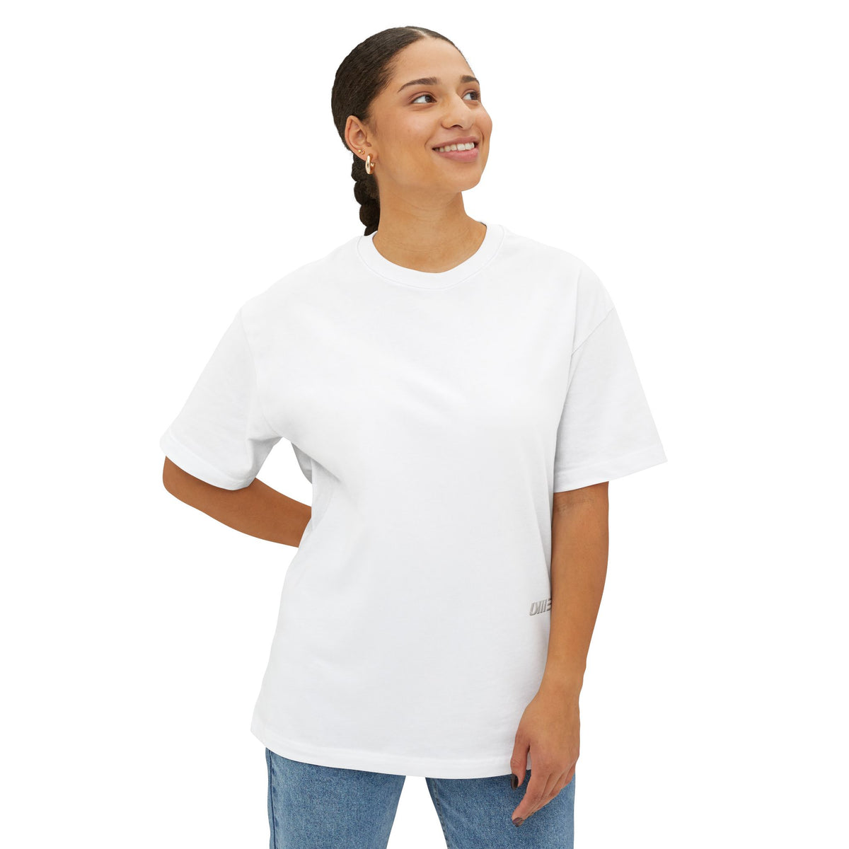 Oversized Boxy T-Shirt — Multi-Color Minimal Graphic