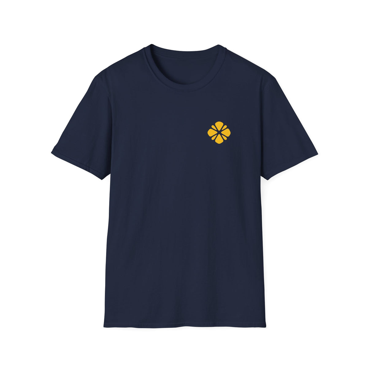 Minimal Yellow Citrus Logo T-Shirt