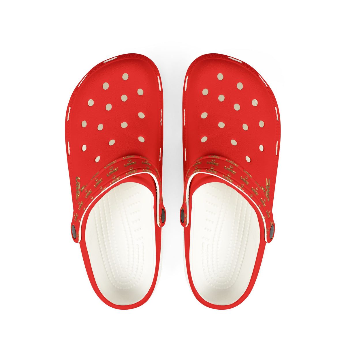 Red All-Over Print EVA Foam Clogs — Slip-On Shoes