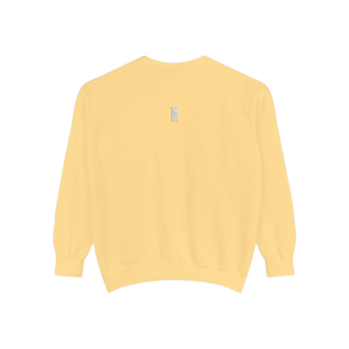 Garment-Dyed Crewneck Sweatshirt — Multi-Color Minimal Graphic