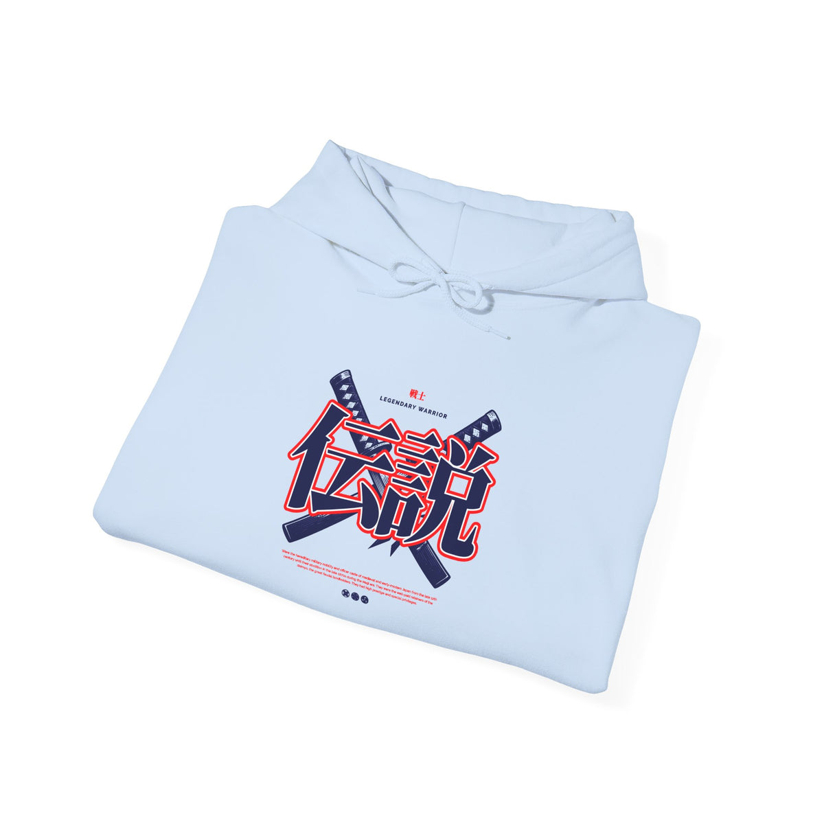 Legend Kanji Hoodie — Retro Samurai Sword Graphic Pullover
