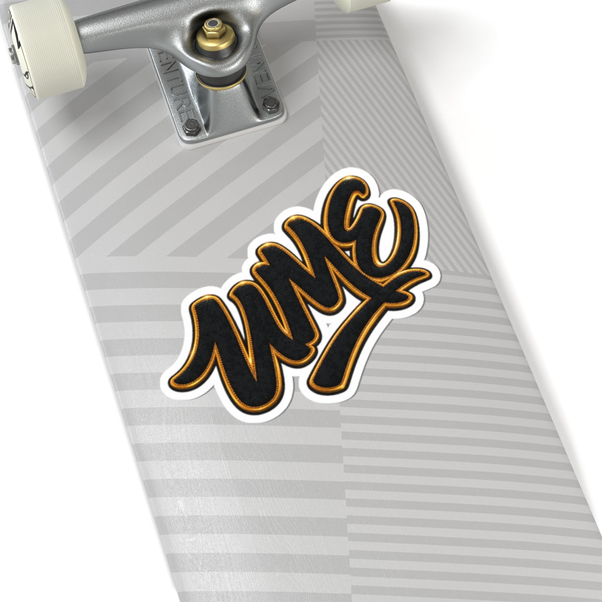Black & Gold Graffiti "UME" Kiss-Cut Sticker — Bold Script Vinyl Decal