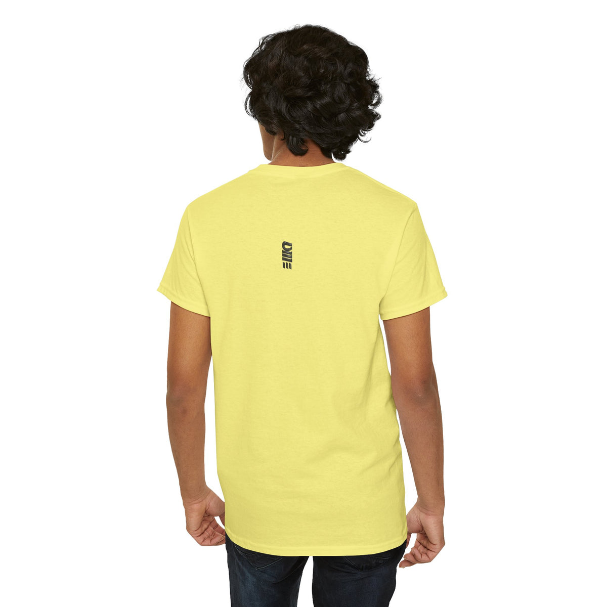 Minimalist Micro Logo Tee - White Cotton Casual Shirt