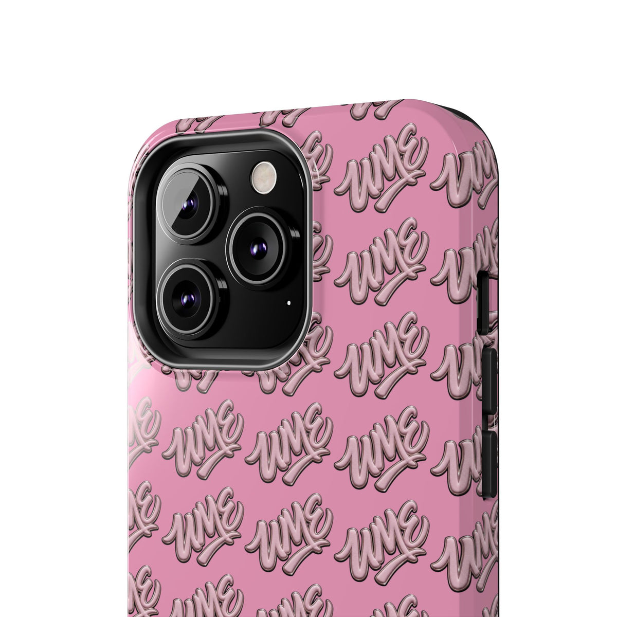 UME Tough Phone Case — Pink Logo Print | iPhone & Samsung