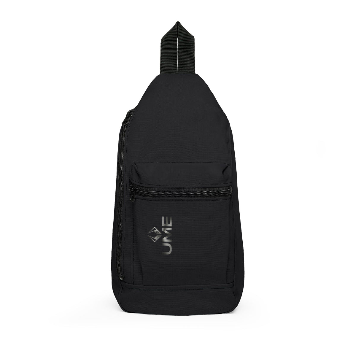 Minimal Black Sling Bag — Compact Crossbody Daypack