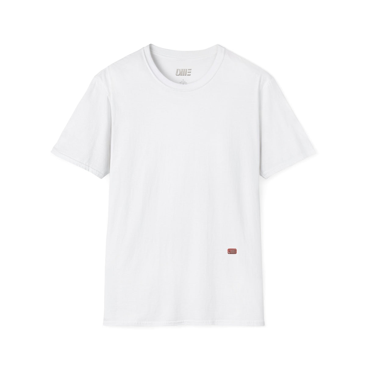 Minimalist Tiny Logo T-Shirt — Navy, White & More Base Colors