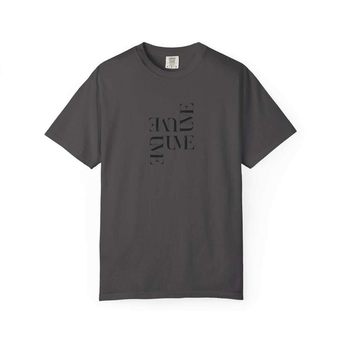 UME Typography Garment-Dyed T-Shirt — White, Ivory & More Colors