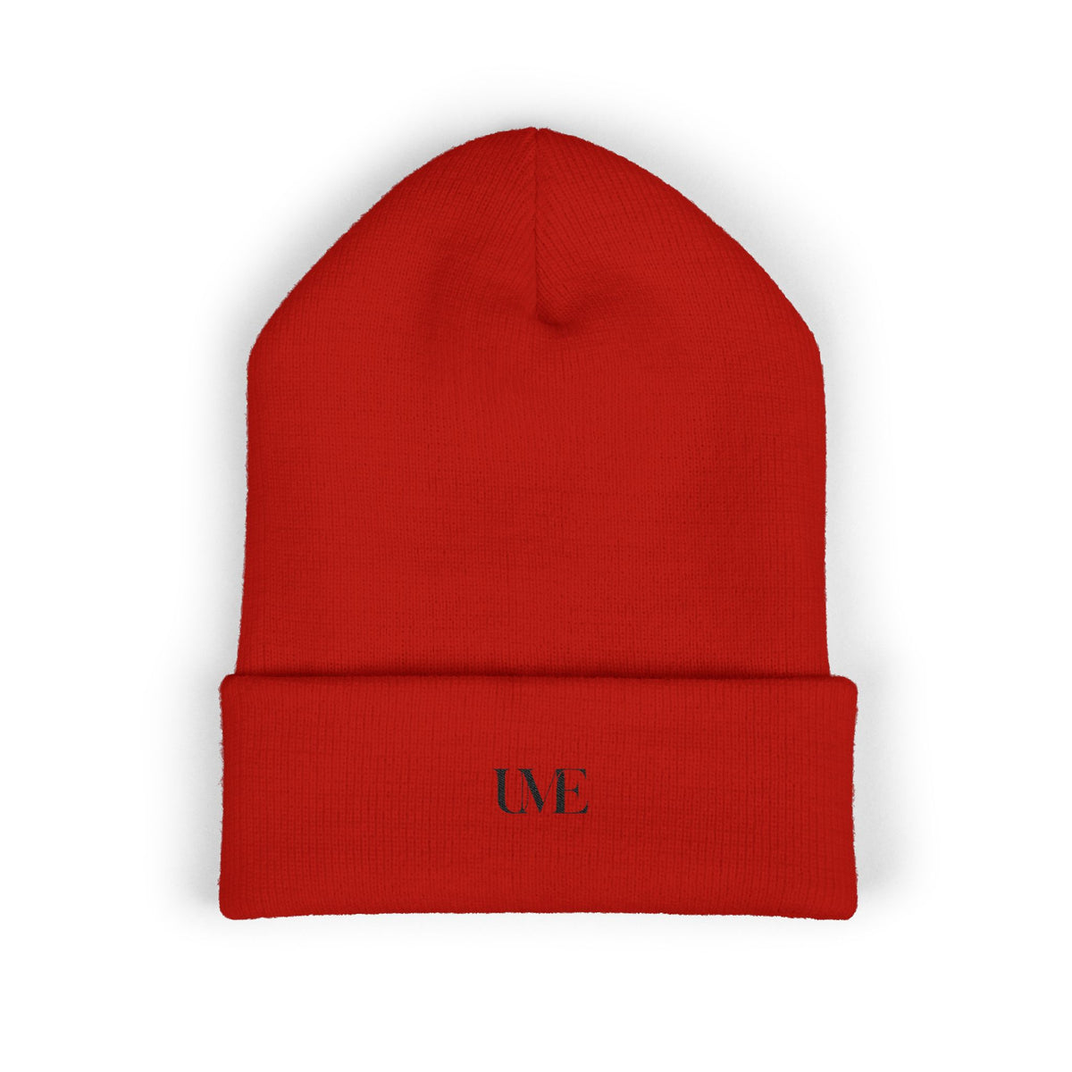 UME Embroidered Cuffed Beanie — White, Red & More Colors