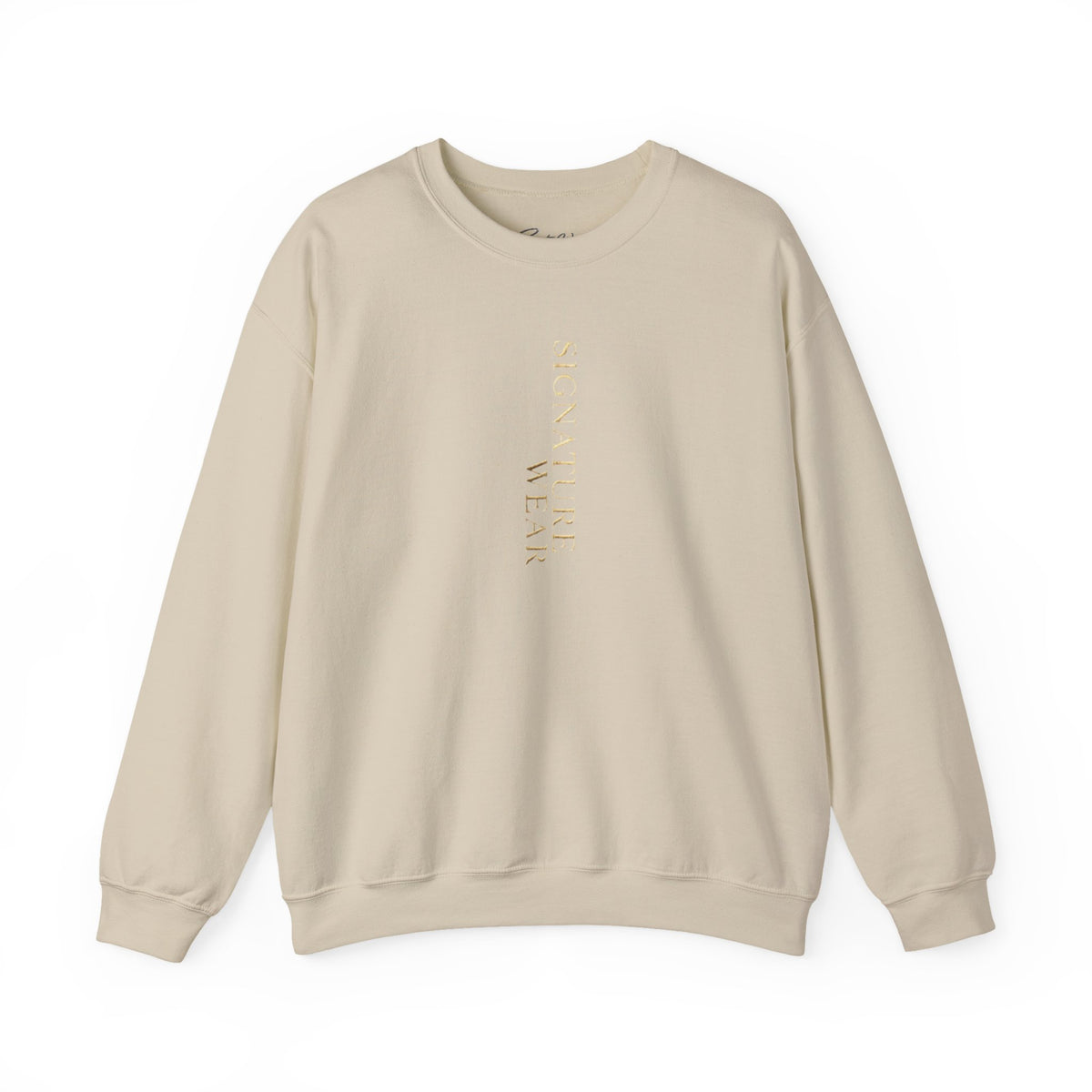 Signature Wear Minimalist Crewneck Sweatshirt — Black, Sand & More