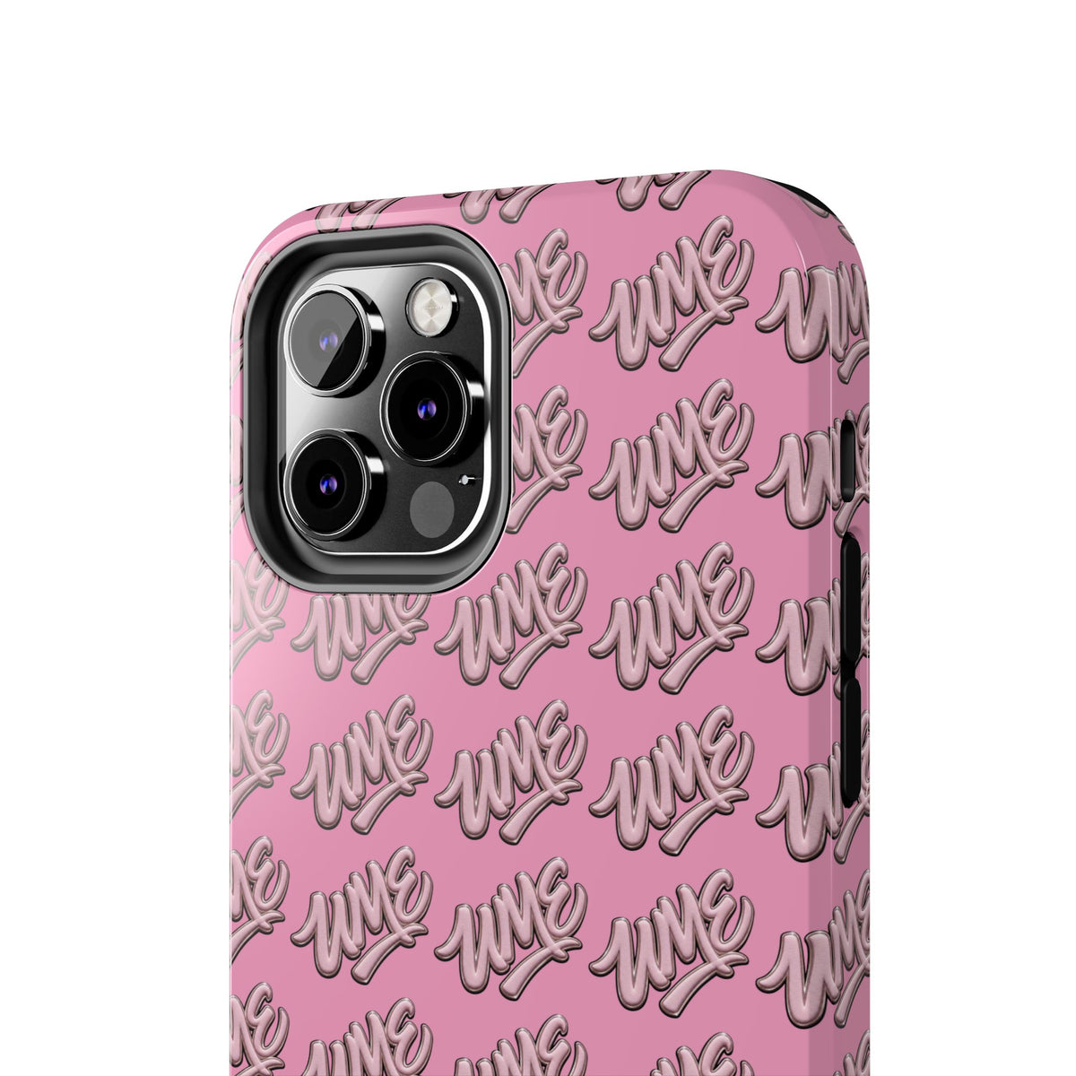 UME Tough Phone Case — Pink Logo Print | iPhone & Samsung