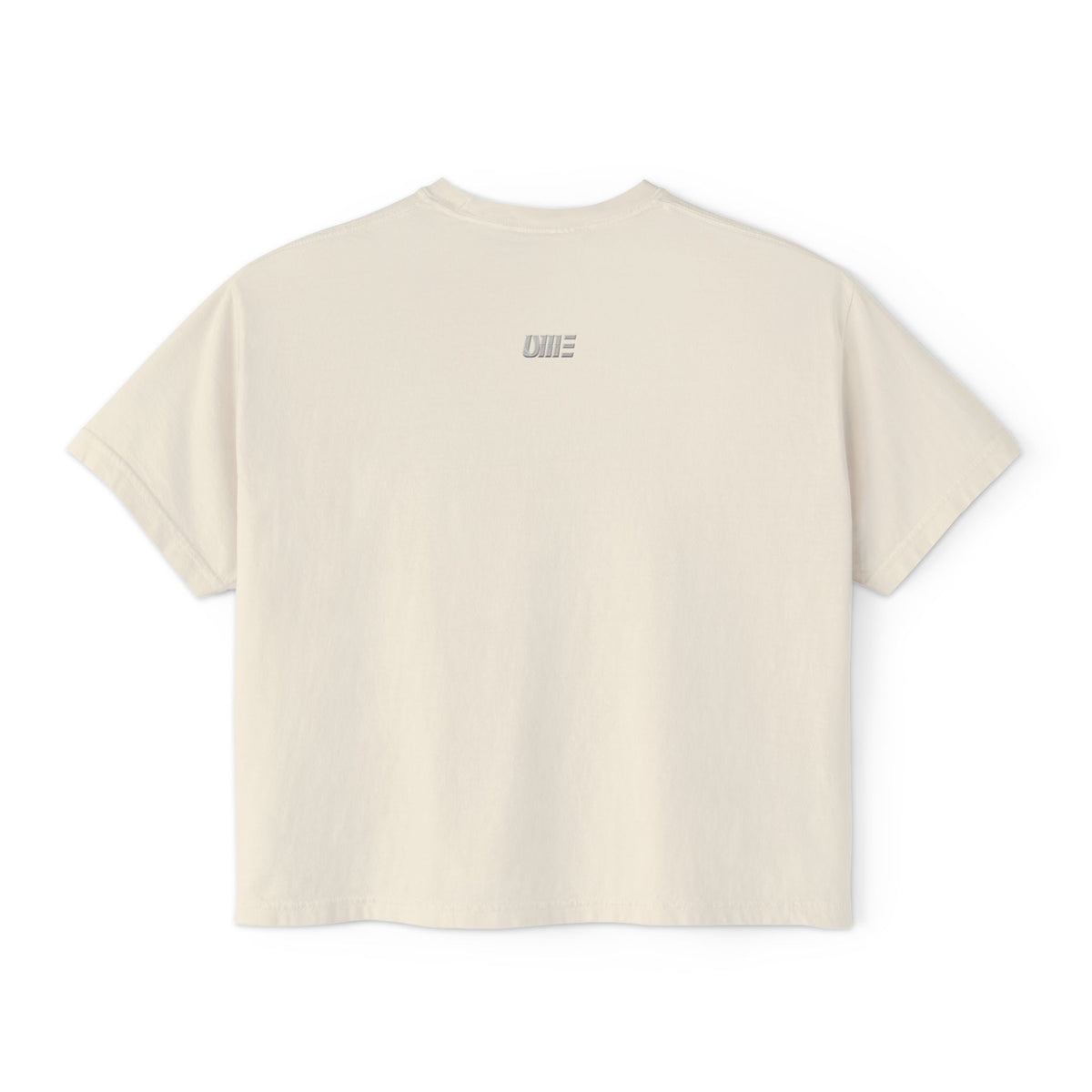Women’s Cropped Boxy T-Shirt — Multi-Color Minimal Graphic