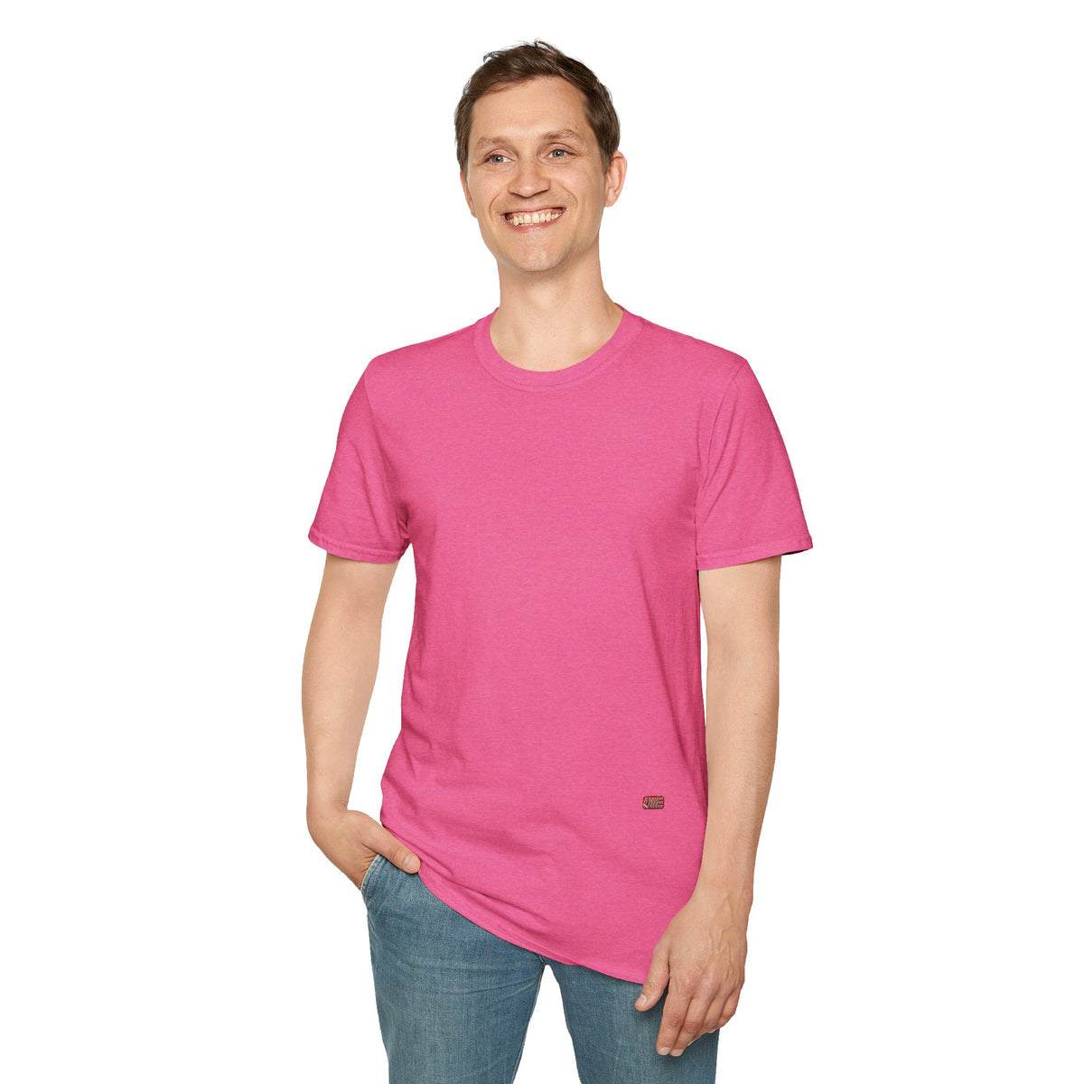 Minimalist Tiny Logo T-Shirt — Navy, White & More Base Colors