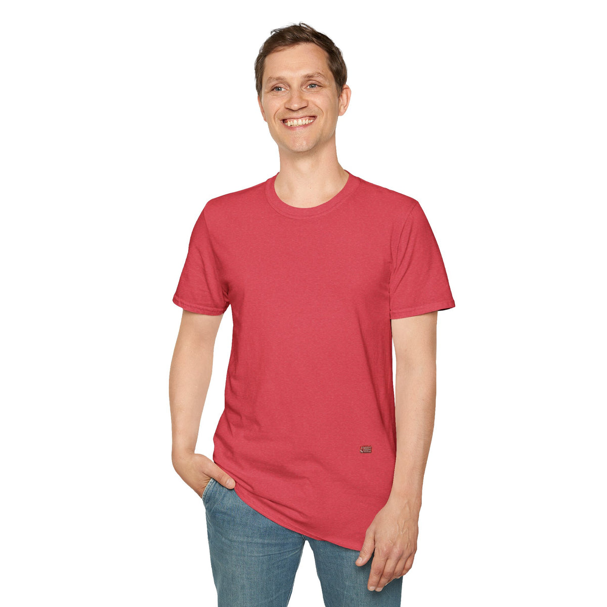 Minimalist Tiny Logo T-Shirt — Navy, White & More Base Colors
