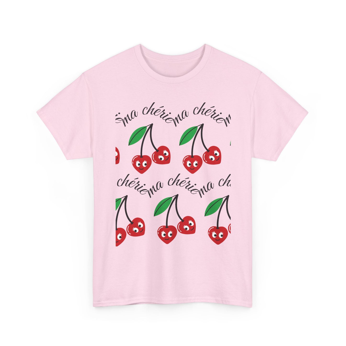 Cherry Pattern T‑Shirt — Cute Cherie Graphic Tee