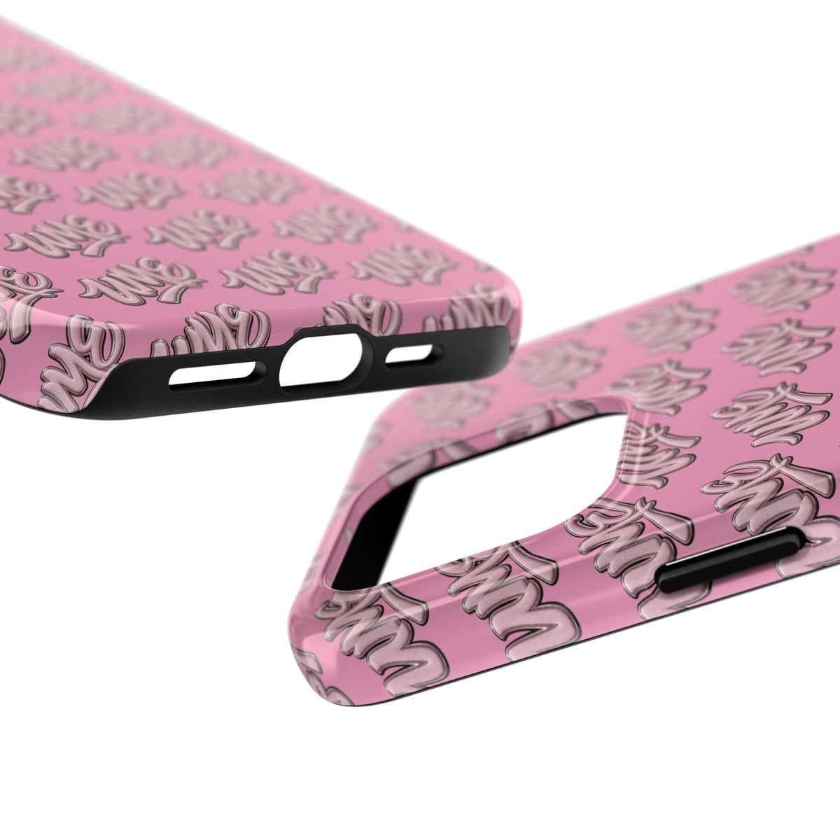 UME Tough Phone Case — Pink Logo Print | iPhone & Samsung