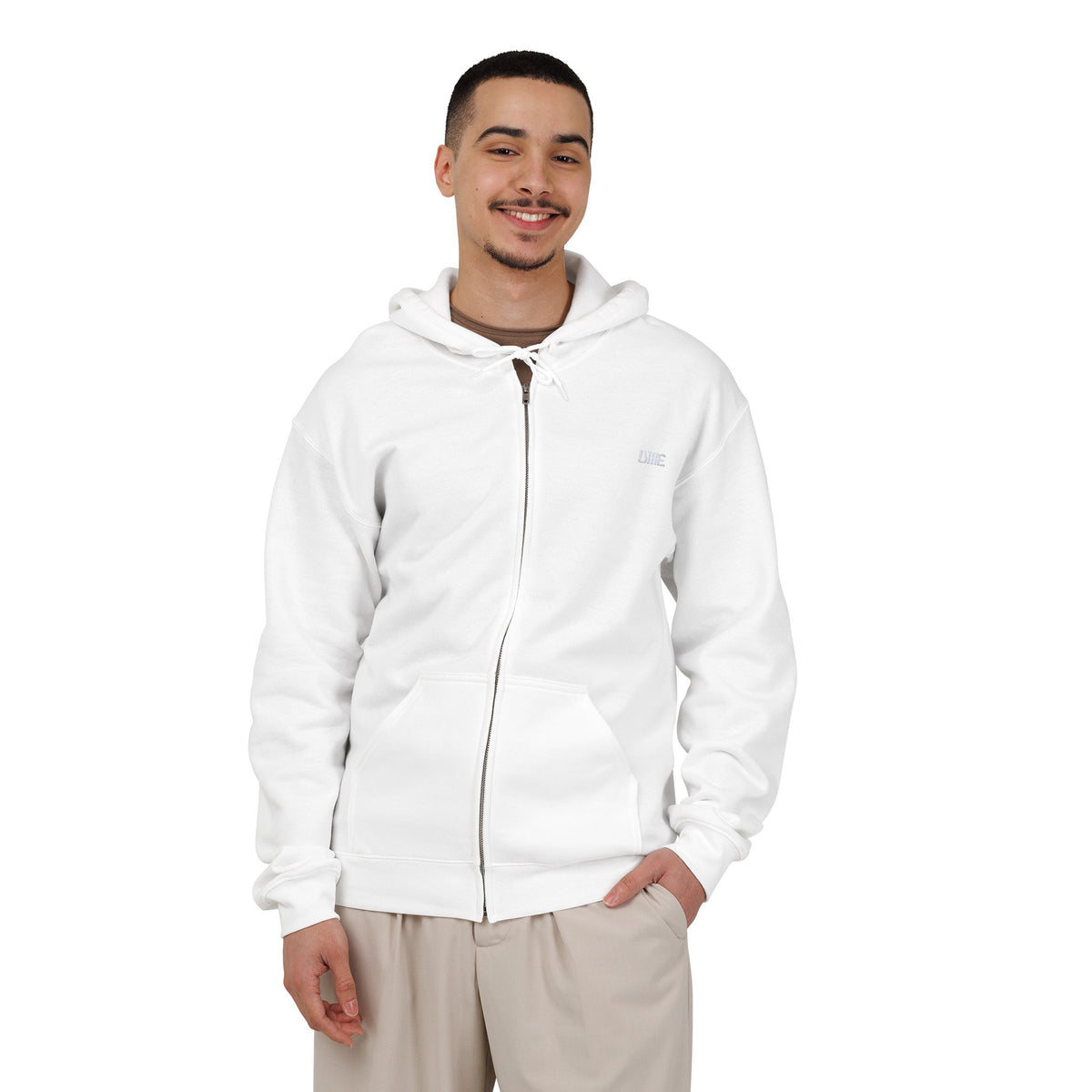 UME Multi-Color Full-Zip Hoodie — Heavy Blend Embroidered Sweatshirt