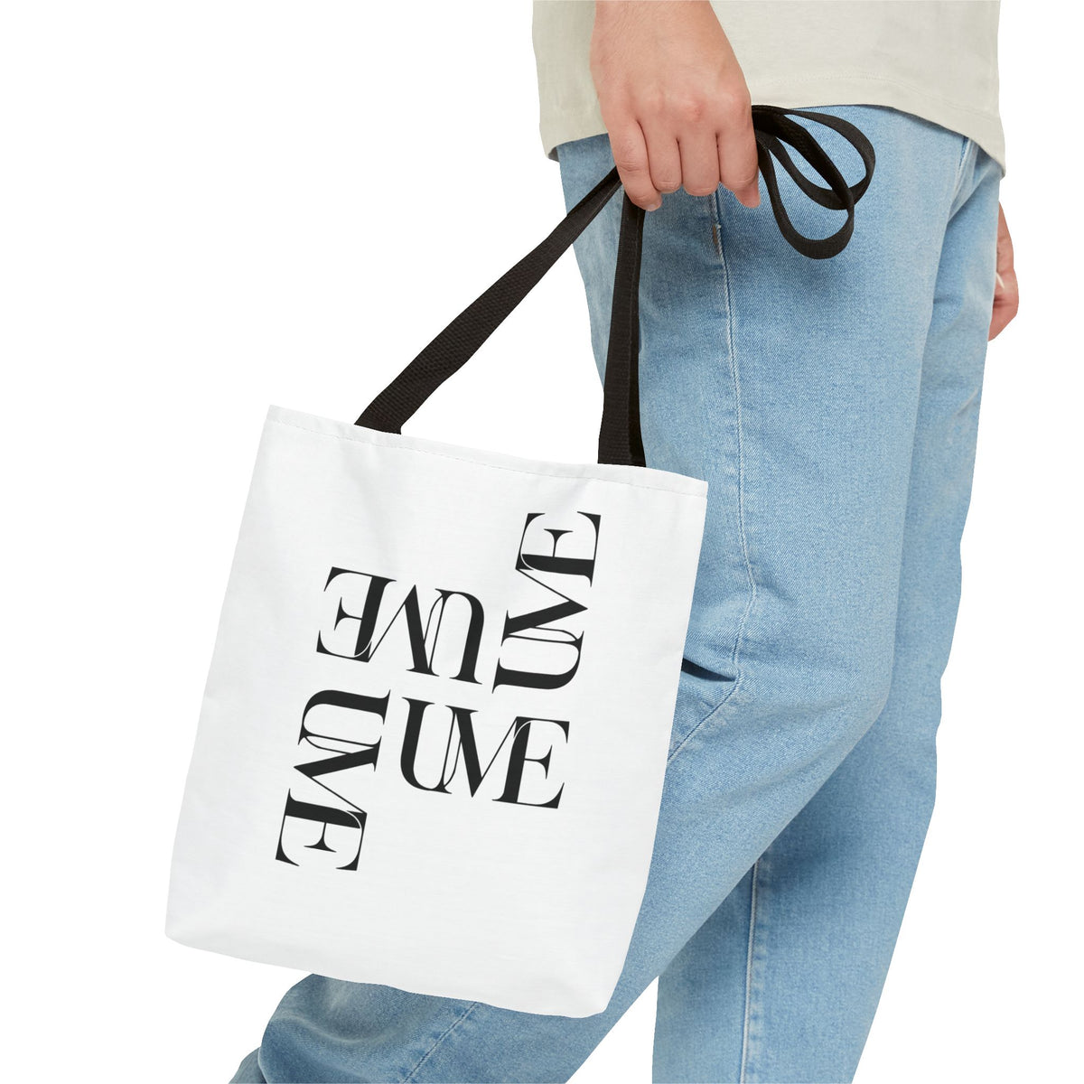 UME Typography Statement Tote Bag — White