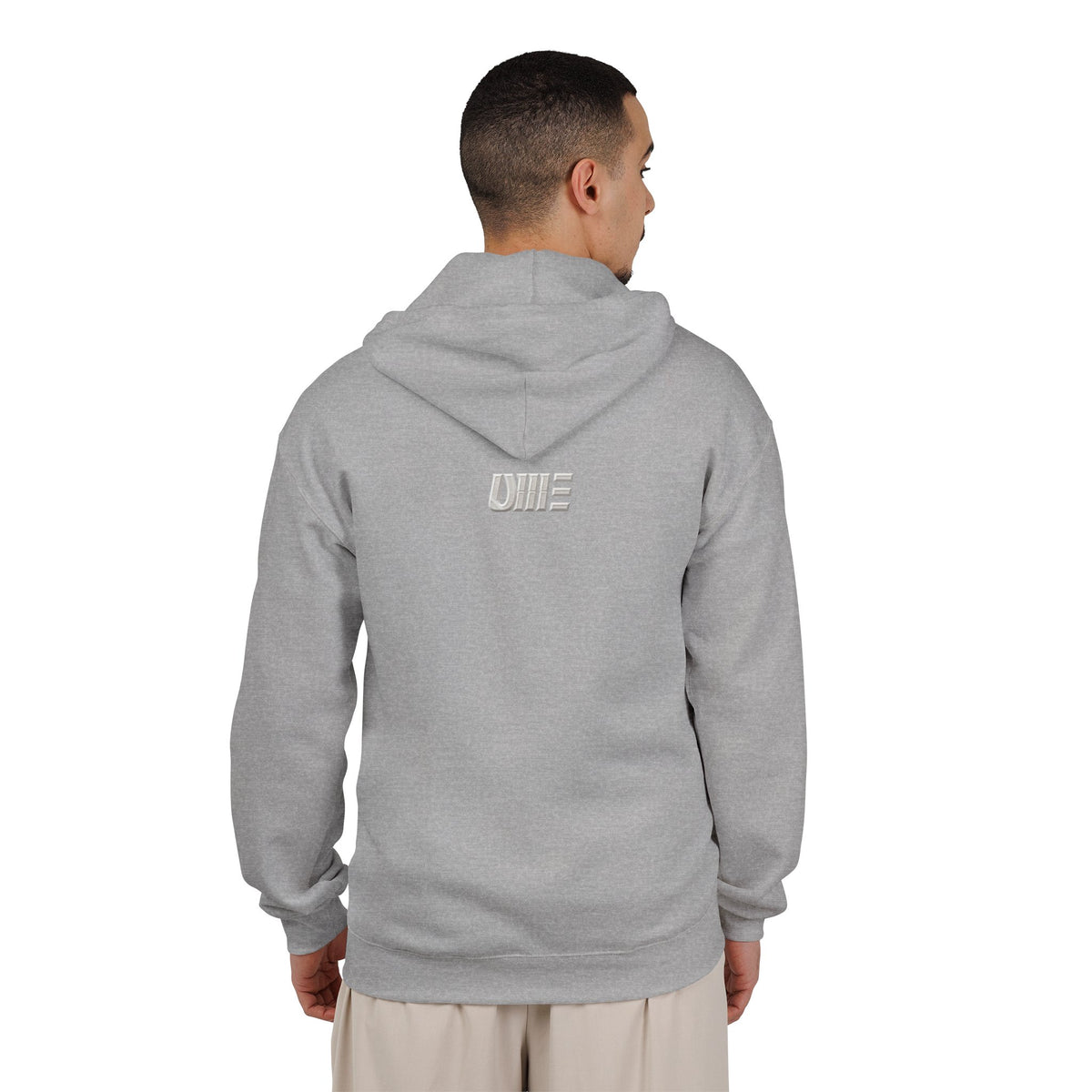 Full-Zip Midweight Hoodie — Multi-Color Minimal Graphic